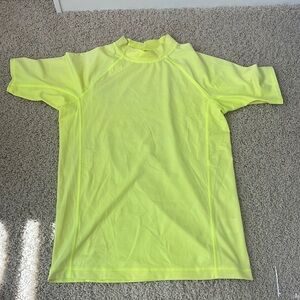 Lands’ End Swim Shirt - Youth Large - Neon Yellow - Good Condition